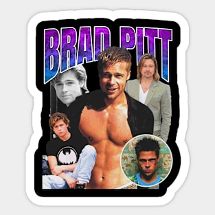 brad pitt vintage Sticker